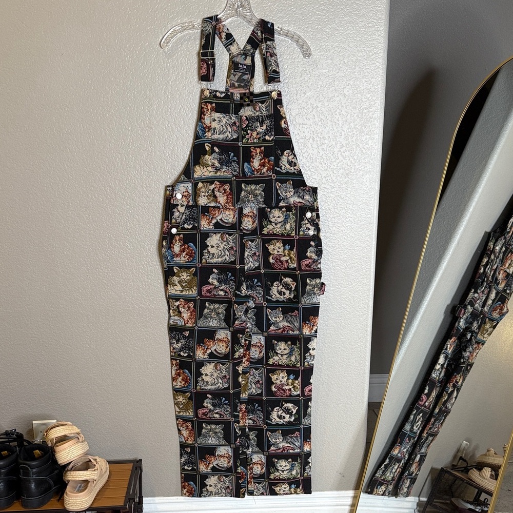 Dressed in Lala NWT cat overalls S